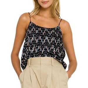 NWT Endless Rose black & pastels sequin cami, M